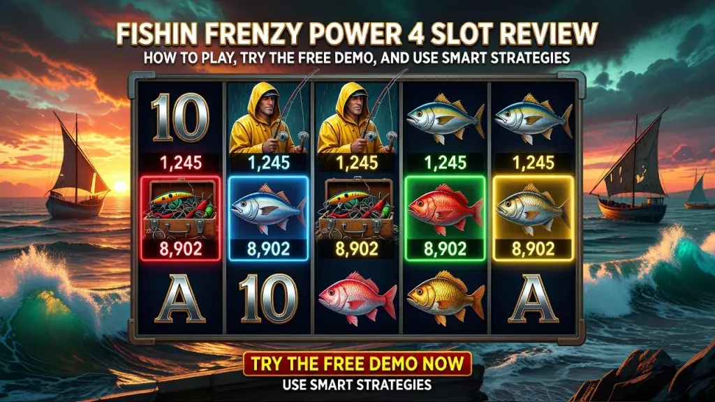Fishin Frenzy Power 4 Slot Review: How to Play, Try the Free Demo, and Use Smart Strategies
